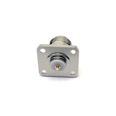 comprar N Type Female Flange RF Coaxial Connector with IP65 Rating Phosphor Bronze Contact for 0~3GHz Frequency Fabricación en línea
