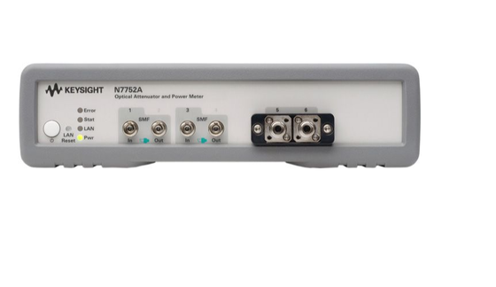 comprar Keysight N7752A Medidor de potencia de atenuador óptico de doble canal con rango de longitud de onda de 1260 nm a 1640 nm y resolución de 0.01 dB Fabricación en línea