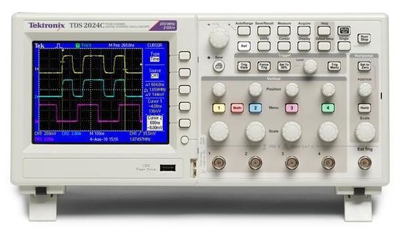 Ancho de banda análogo-digital 2GS/S del osciloscopio 200MHz de Tektronix TDS2024C