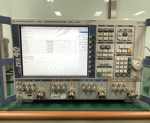 Rohde y el analizador de red de Schwarz ZVA40 Benchtop multiusos utilizaron el equipo de prueba