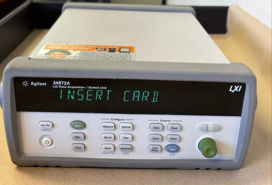 Unidad de adquisición de datos Keysight Agilent 34972A LXI con LAN de 1 Gbit y USB 2.0 completamente probada
