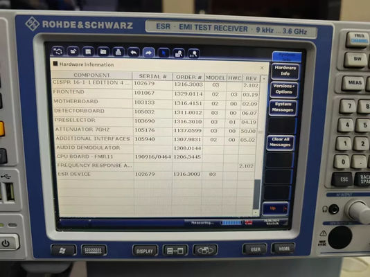 Receptor de prueba R&S®ESR3 EMI rápido de 9 KHz a 3,6 GHz