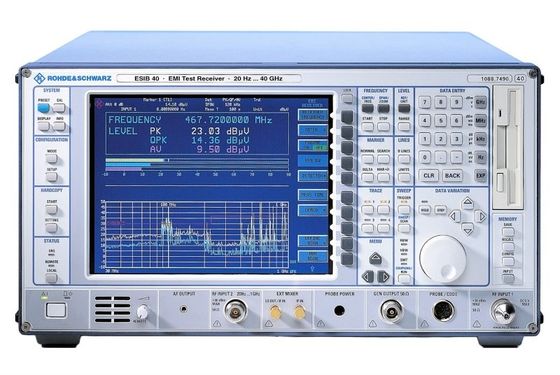 Receptor de prueba EMI ESIB40 de Rohde y Schwarz, de 20 Hz a 40 GHz