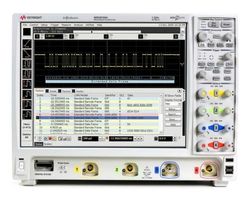 Osciloscopio de señal mixta Keysight (Agilent) MSO9104A: 1 GHz, 4 canales analógicos más 16 digitales