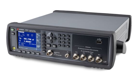 Medidor LCR de sobremesa Keysight Agilent E4981B con medición de alta velocidad de 2,3 ms, prueba C-D con precisión del 0,05 % y rango de 0 F a 2,0 mF