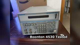Prueba de funcionamiento del medidor de potencia RF Boonton 4530